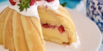 Rezept für Erdbeer-Keks-Kuchen