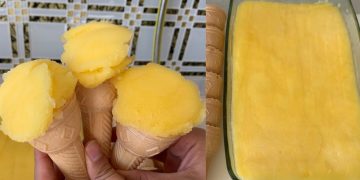 Orangen-Eiscreme-Rezept