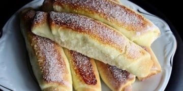 Rollen gefüllt mit Vanillecreme, ein Traum !