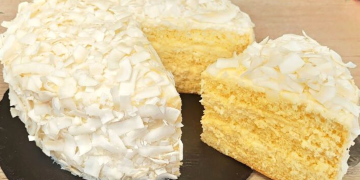 Kokos-Biskuitkuchen: Das Rezept, um ihn fluffig und lecker zu machen