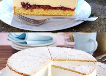 Preiselbeer-Käsesahnetorte