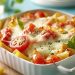 Cremiger Nudelauflauf mit Tomaten und Mozzarella