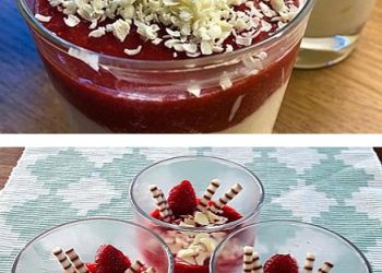 Spaghetti-Eis Dessert