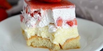 Kuchen mit Erdbeeren: ohne backen!