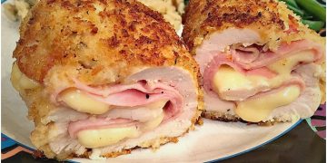 Hähnchenbrust mit Parmesankruste überbacken