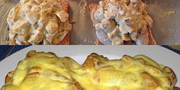 Jägertoast mit Käse überbacken, zum Sattessen – megalecker und so einfach zubereitet