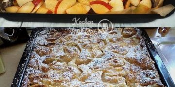 Jedes Stück schmilzt imMund! – Apfelkuchen mit Vanilleschmand 