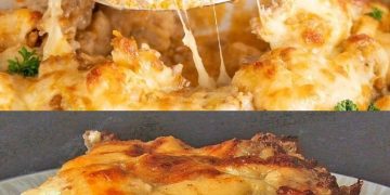 Schmeckt der ganzen Familie! – Blumenkohl mit Hackfleisch, überbacken 