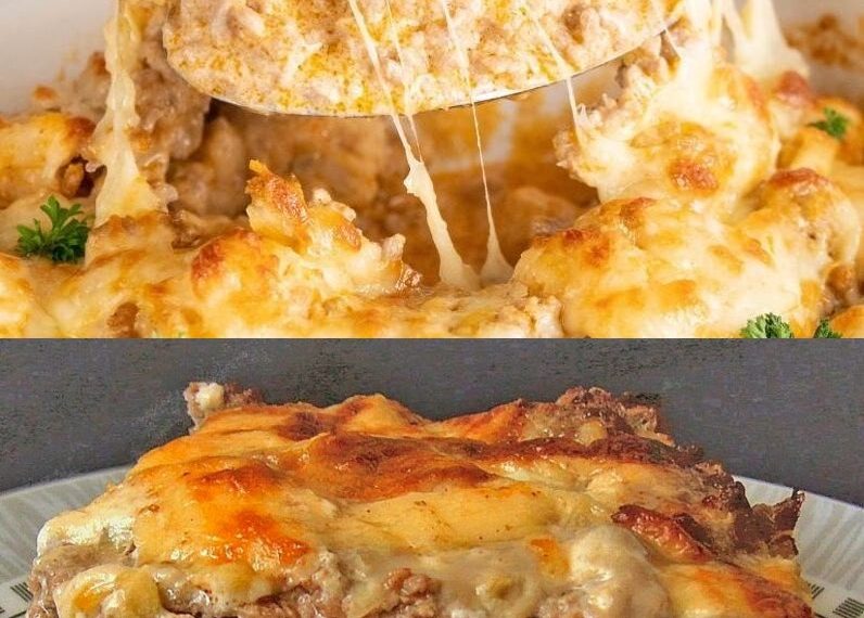 Schmeckt der ganzen Familie! – Blumenkohl mit Hackfleisch, überbacken