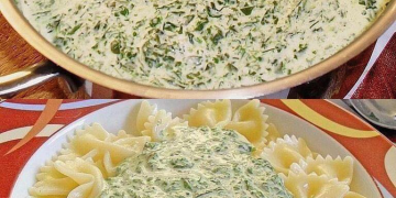 Spinat Frischkäse Soße, die beste Sauce der Welt!