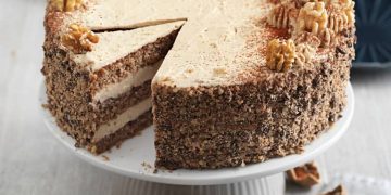 Wieder ein Klassiker aus Omas Rezepte Sammlung: Nuss Kakao Torte – Einfach Nur Lecker!