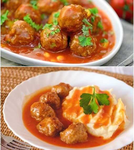 Köstliche Fleischbällchen mit Tomatensoße nach traditionellem Rezept