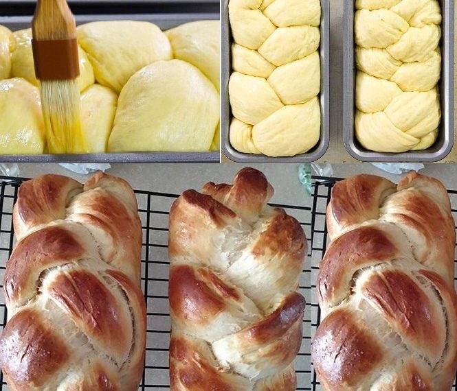 Zimt Hefezöpfe aus dem Backofen