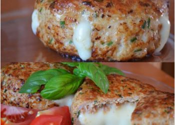  Frikadellen mit Camembert gefüllt