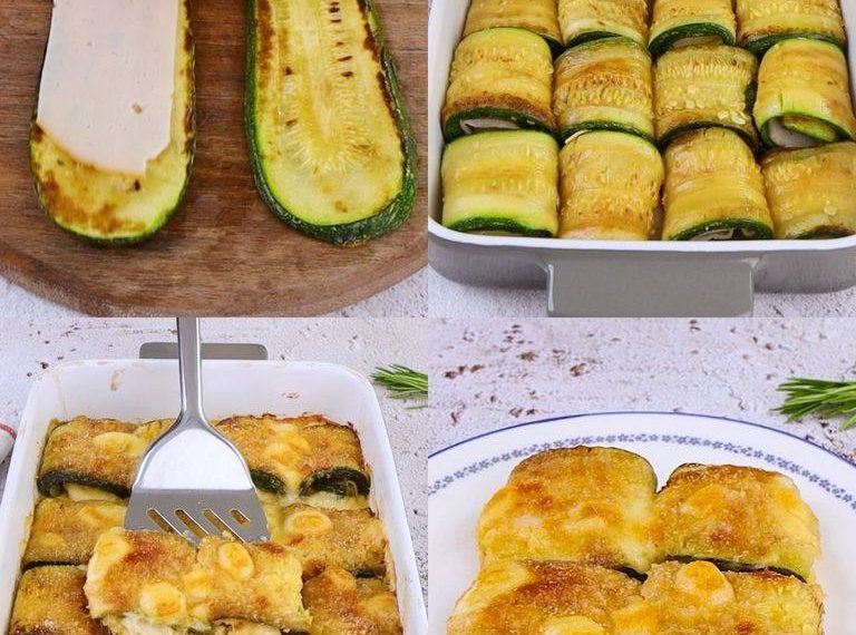 Zucchiniröllchen: das leichte und superverlockende Gericht!