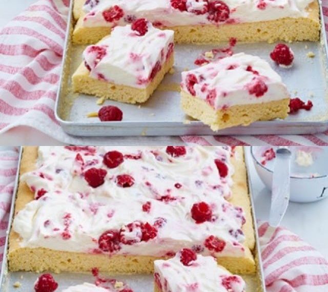 Fantakuchen mit Himbeercreme