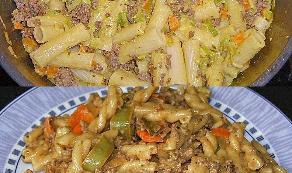 Curryrahm Nudeln mit Hackfleisch – Alte Oma Rezepte