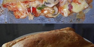 Calzone-mit-Blätterteig, Für jeden Tag Einfaches Ofengericht