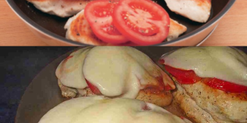 Hähnchenbrustfilet mit Tomate und Mozzarella in Kräuter