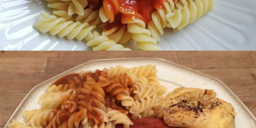 DDR MAKKARONI MIT TOMATENSOSSE UND JÄGERSCHNITZEL, EINFACH SUPER LECKER!