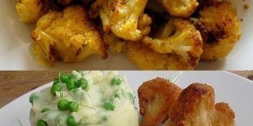 Panierter Blumenkohl aus dem Backofen