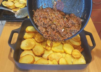 KARTOFFEL HACK AUFLAUF, KÖSTLICHES ABENDESSEN FÜR DIE GANZE FAMILIE !