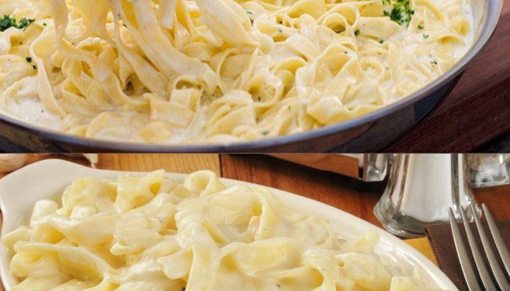 Nudeln in cremiger Knoblauch Käsesauce, blitzschnell zubereitet!