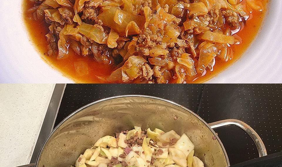 Kohl geschmort mit Hackfleisch, genial lecker!