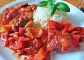 Schaschlik mit selbstgemachter Schaschliksoße