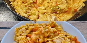Omas One Pot Spätzle mit Hähnchen