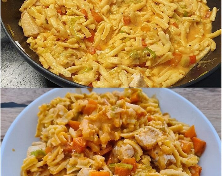 Omas One Pot Spätzle mit HähnchenSaulecker! 