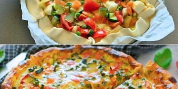 Herzhafter Kuchen mit Gemüse: das Rezept für ein köstliches Gericht