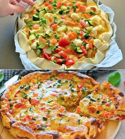 Herzhafter Kuchen mit Gemüse: das Rezept für ein köstliches Gericht