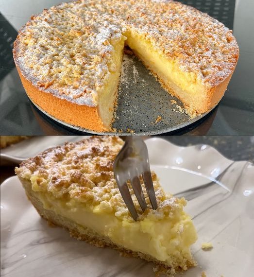 Streuselkuchen mit Vanillepudding, Du wirst es liieben 