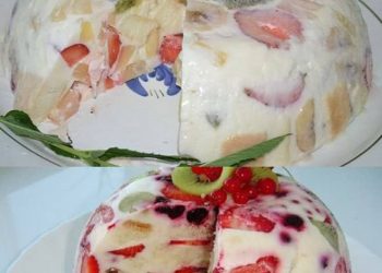 ZACK ZACK Sahne Torte mit Obst ohne Backen und in nur 5 Minuten zubereitet