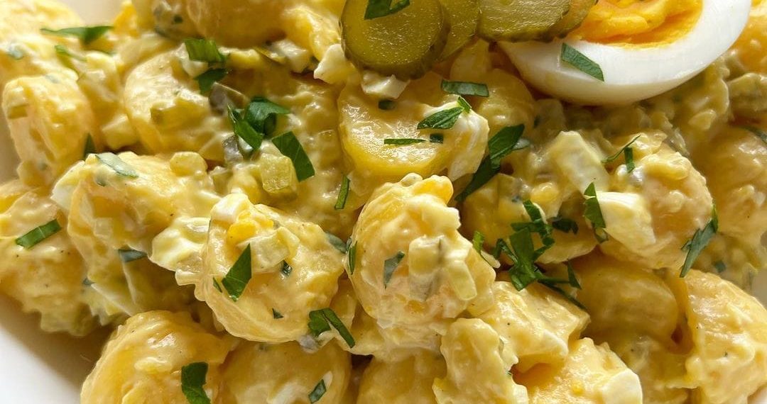 Pellkartoffelsalat mit Gurke &amp; Ei – Alte Oma Rezepte