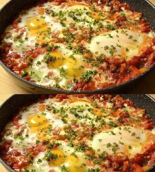 Einfaches Rezept für Eier nach spanischer Art