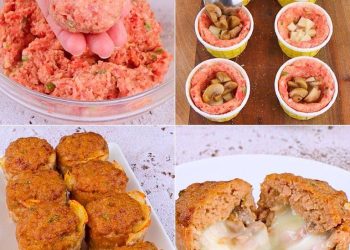 Mini-Fleischbällchen-Muffins: Einzelportionen gefüllt, lecker und klebrig!