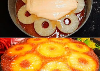 Einfacher Ananas-Upside-Down-Kuchen