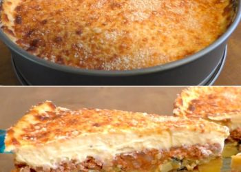 Moussaka: die aus sieht wie eine Torte, super lecker