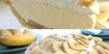 Diese cremige, sanfte Bananentorte ist SO lecker und in wenigen Augenblicken fertig