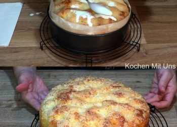 Apfel Schmand Kuchen, einfach in der zubereitung gelungen