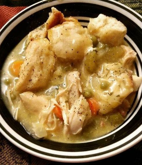 Crock Pot Huhn und Knödel