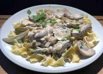 Boeuf Stroganoff lecker!