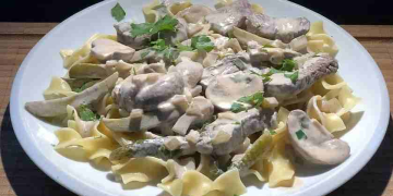 Boeuf Stroganoff lecker!
