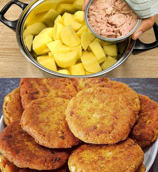 Kartoffelfrikadellen gefüllt mit Käse