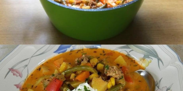 Schlemmertopf mit Hackfleisch, macht lange satt!