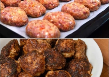 Frikadellen aus dem Ofen, fast ohne Fett!