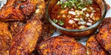 Birria Wings mit Consome