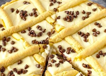 Mascarpone-Schokoladenstückchen-Tarte: das Rezept für ein cremiges und unwiderstehliches Dessert